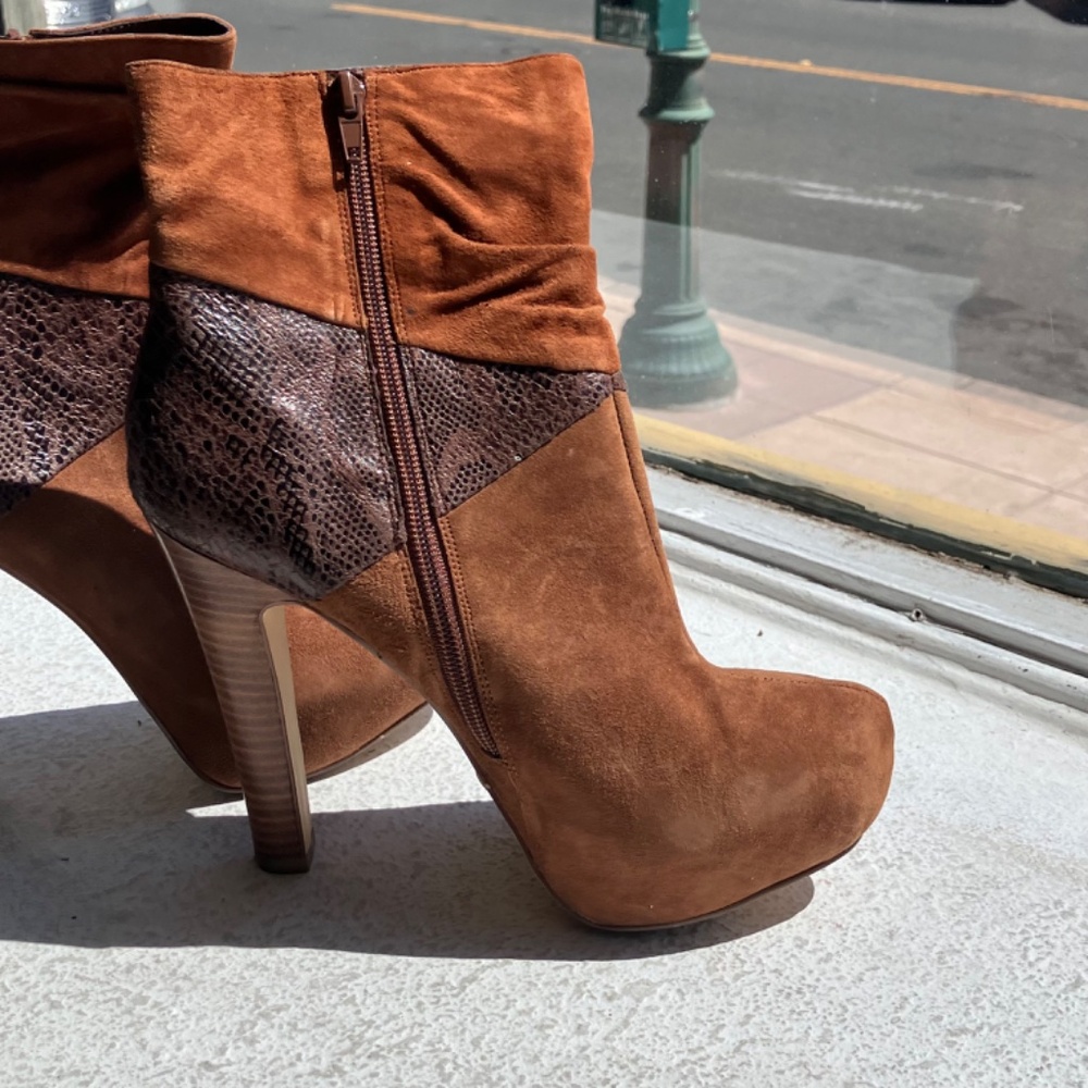 Bakers Brown Leather Suede Katerina boots - Picture 11 of 13